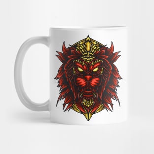 Lion King Head Illustration Artwork Mug
